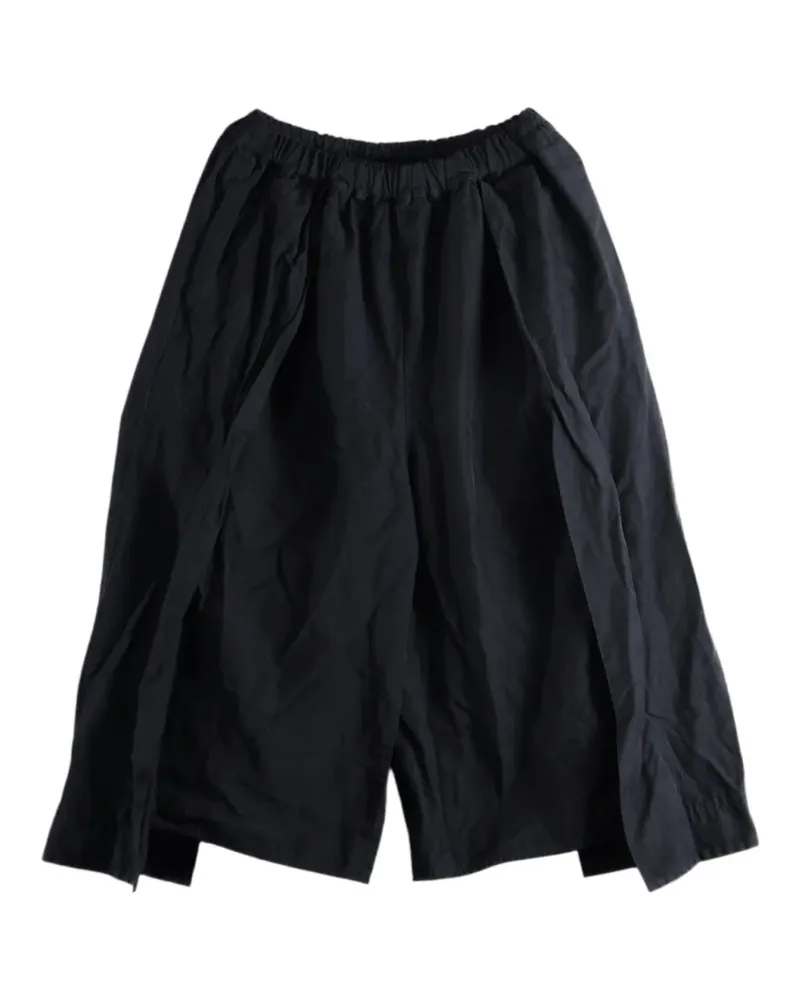 Comme des Garçons Cropped-Hose mit Falten - Schwarz Schwarz