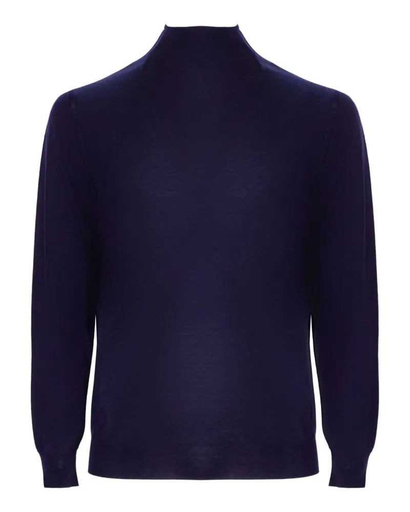 Fedeli high-neck virgin-wool sweater - Blau Blau