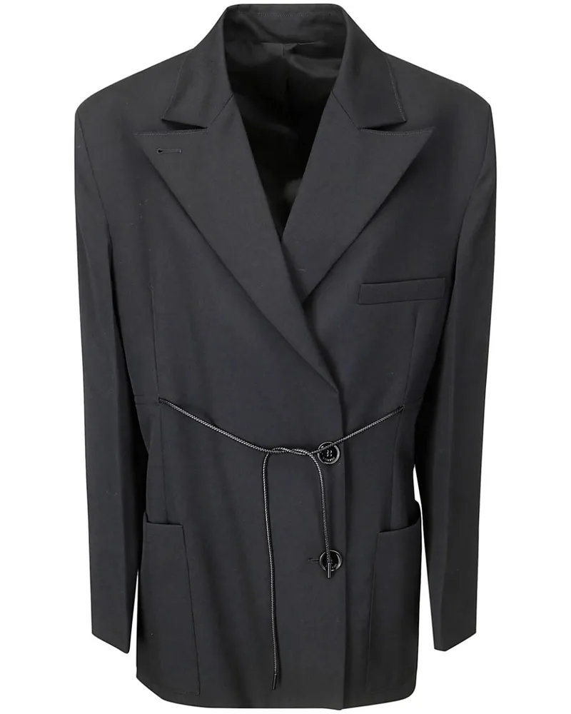 Lanvin Blazer mit Kordelzug - Schwarz Schwarz