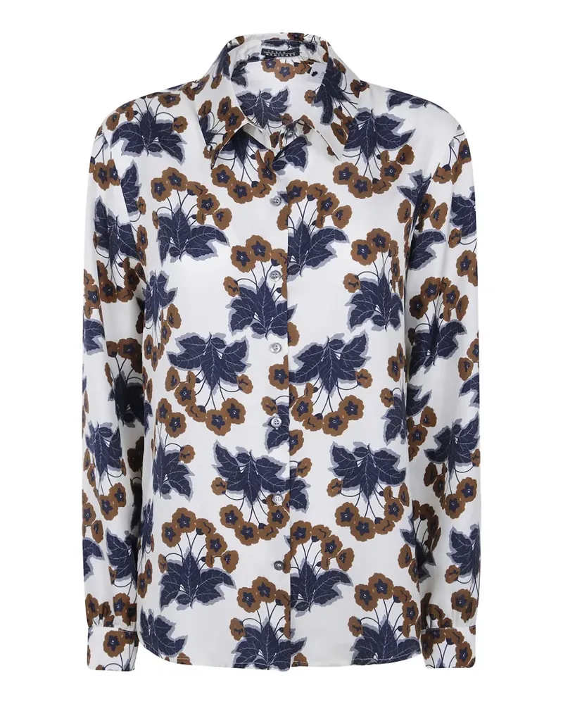 Laura Urbinati floral-print silk shirt - Weiß Weiß