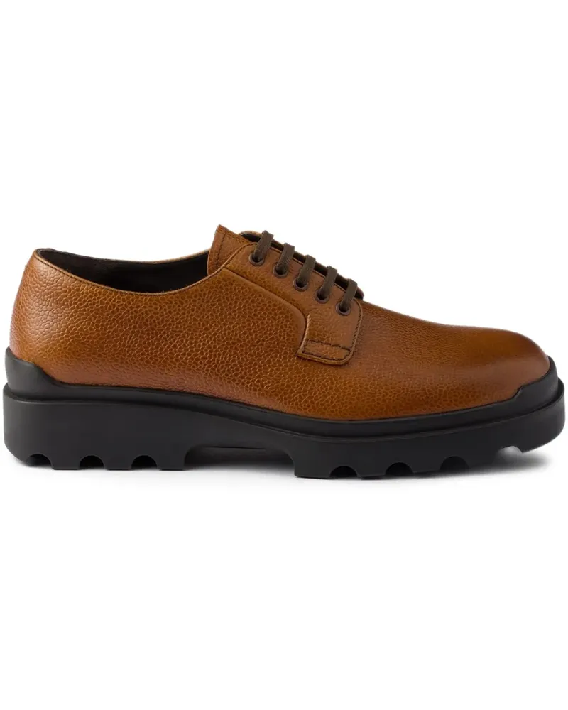 Prada Schnürschuhe aus Leder - Braun Braun