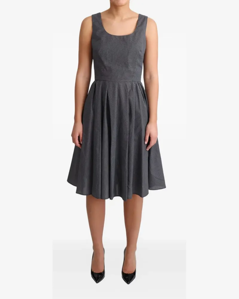 Dolce & Gabbana Midikleid in A-Linie - Grau Grau