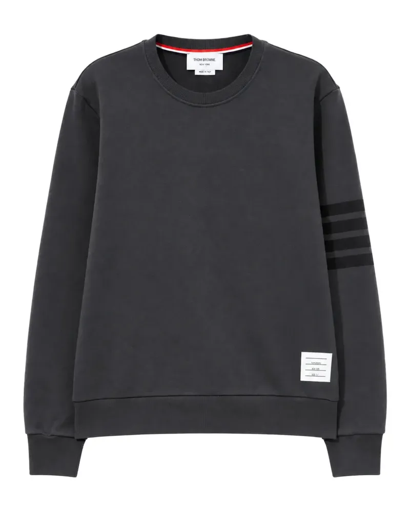 Thom Browne 4-Bar Loopback-Sweatshirt - Grau Grau
