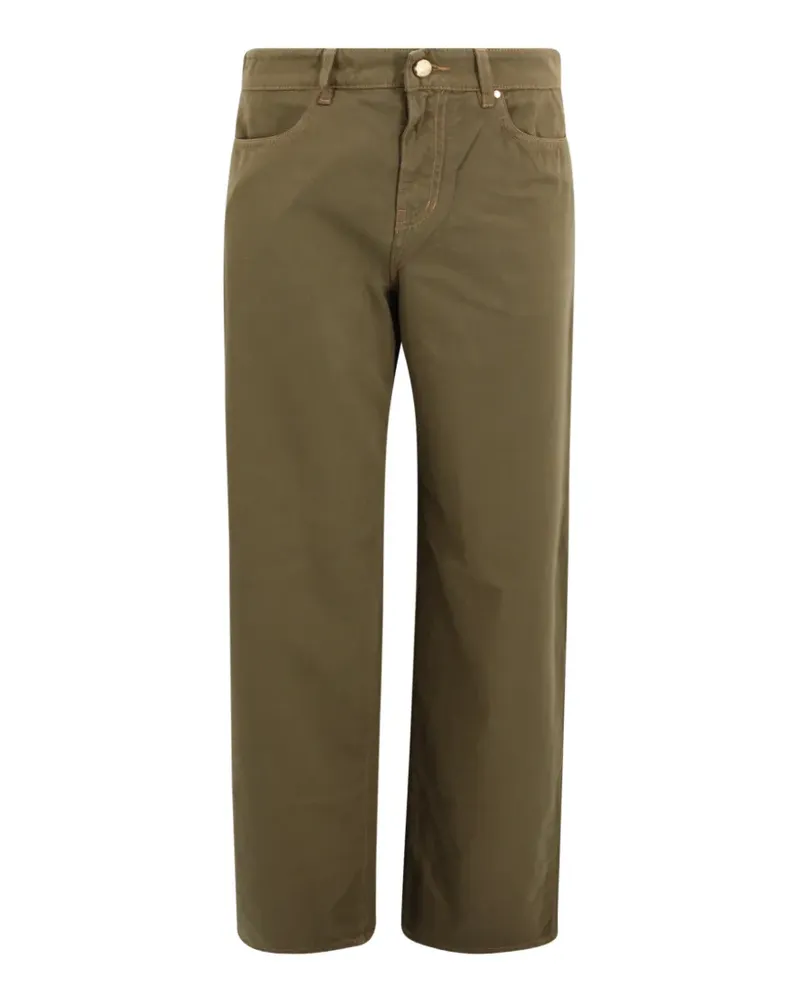 Max Mara patch-pocket straight trousers - Grün Grün