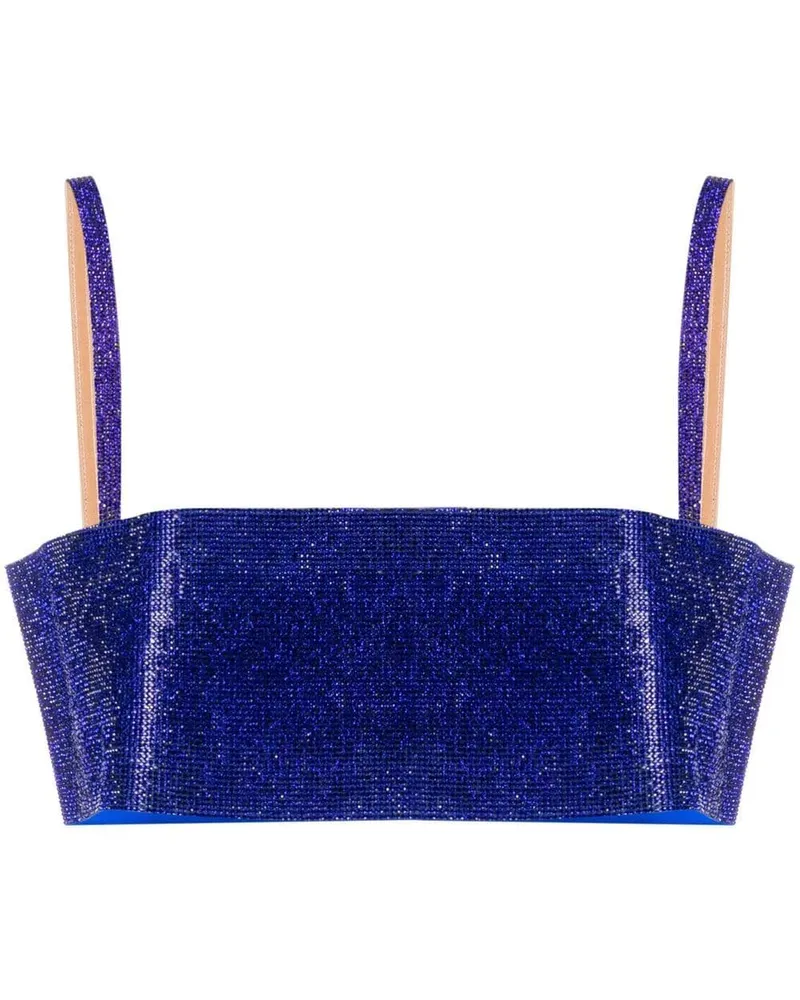 Nuè Top mit Strass Blau