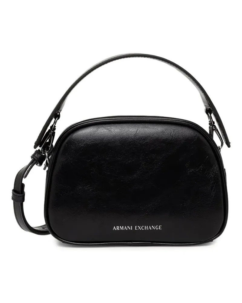 Armani Exchange Umhängetasche mit Logo-Print - Schwarz Schwarz