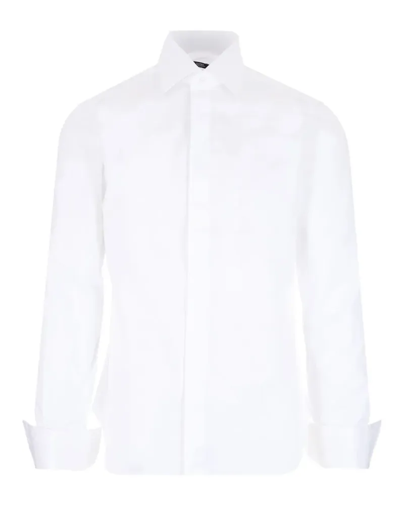 BARBA Klassisches Hemd - Weiß Weiß