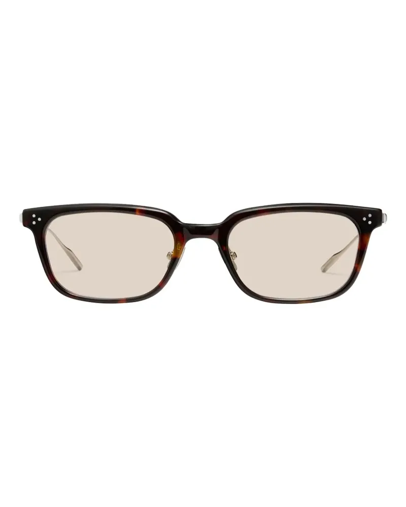 Gentle Monster Haka T1 rectangle-frame sunglasses - Braun Braun