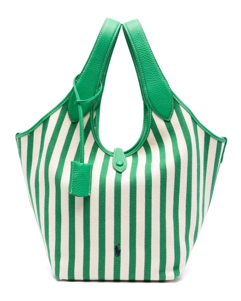 Ralph Lauren Gestreifter Shopper - Nude Nude