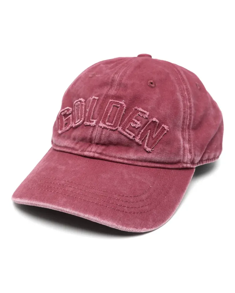 Golden Goose logo-patch star-stud baseball cap - Rot Rot