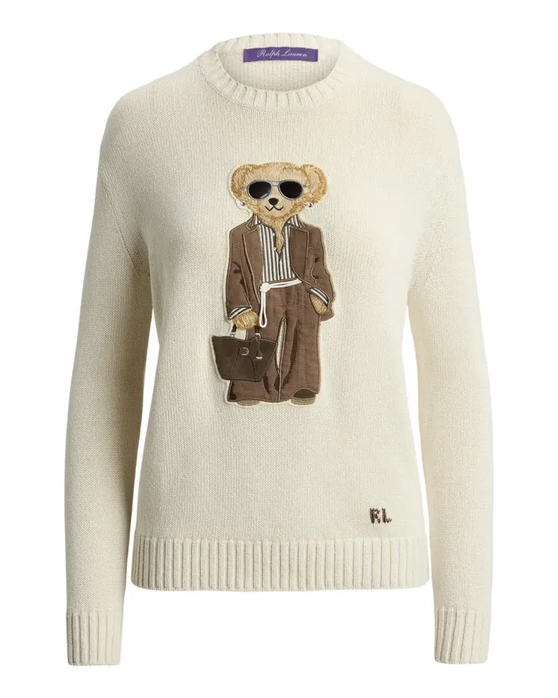 Ralph Lauren Pullover mit Polo Bear - Nude Nude