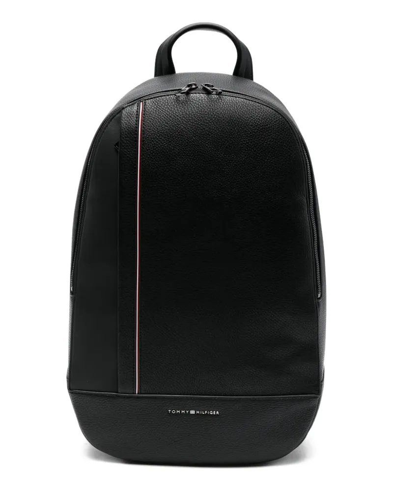 Tommy Hilfiger Rucksack mit Logo-Schild - Schwarz Schwarz