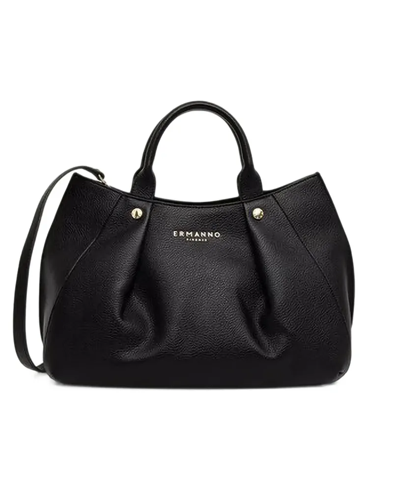 Ermanno Scervino Tote Bag mit Logo-Schriftzug - Schwarz Schwarz