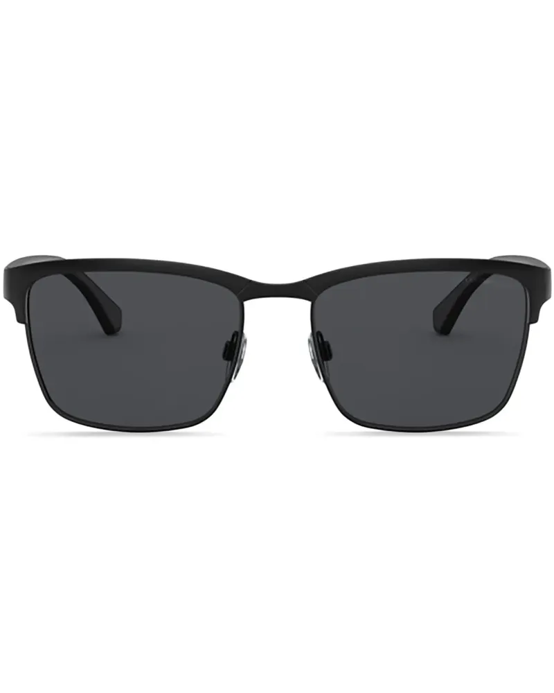 Emporio Armani Matte Sonnenbrille - Schwarz Schwarz