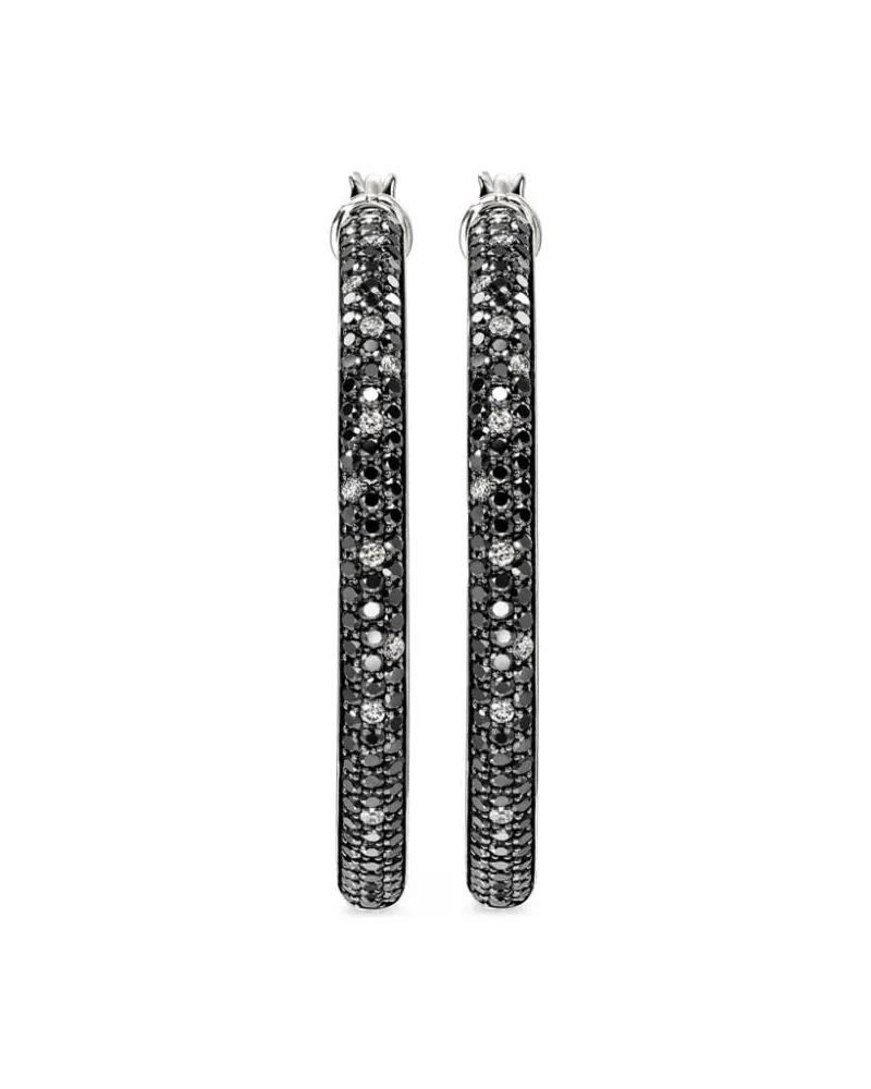 John Hardy Essentials Creolen mit Diamanten - Silber Silber