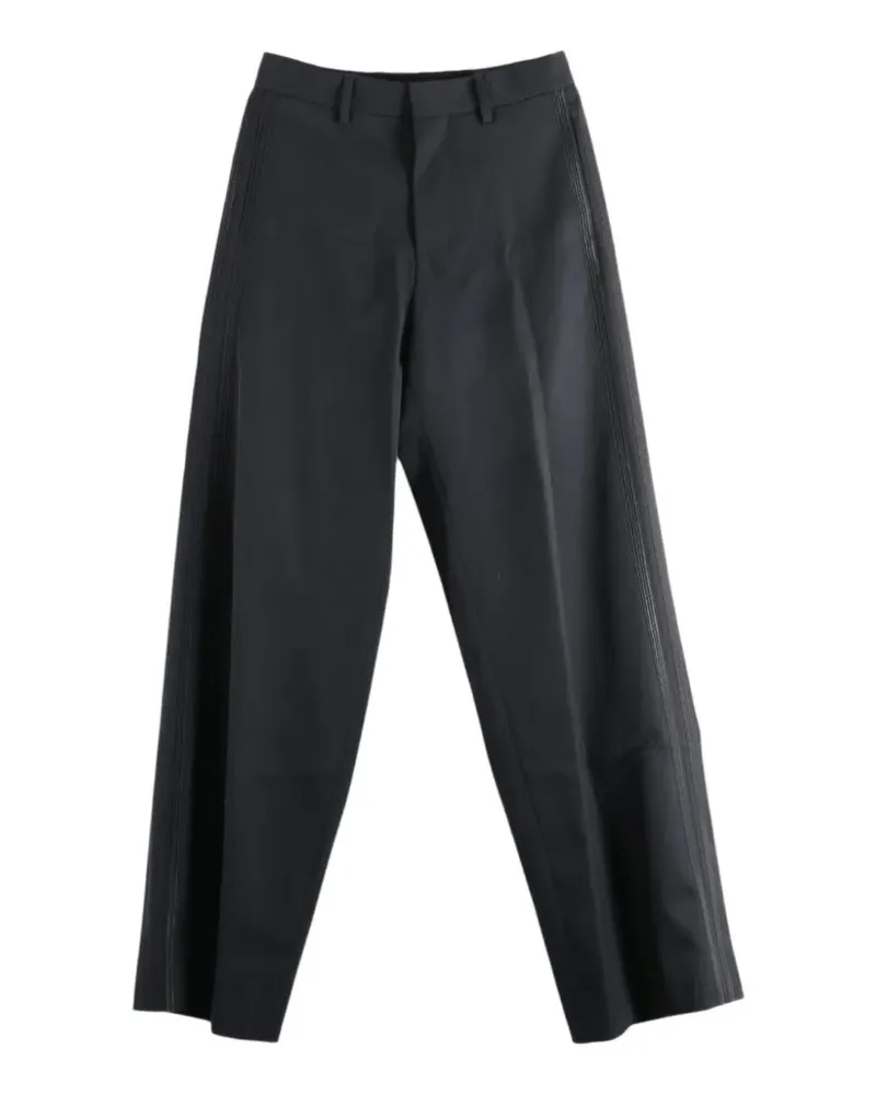 Ann Demeulemeester Viola Hose mit weitem Bein - Schwarz Schwarz