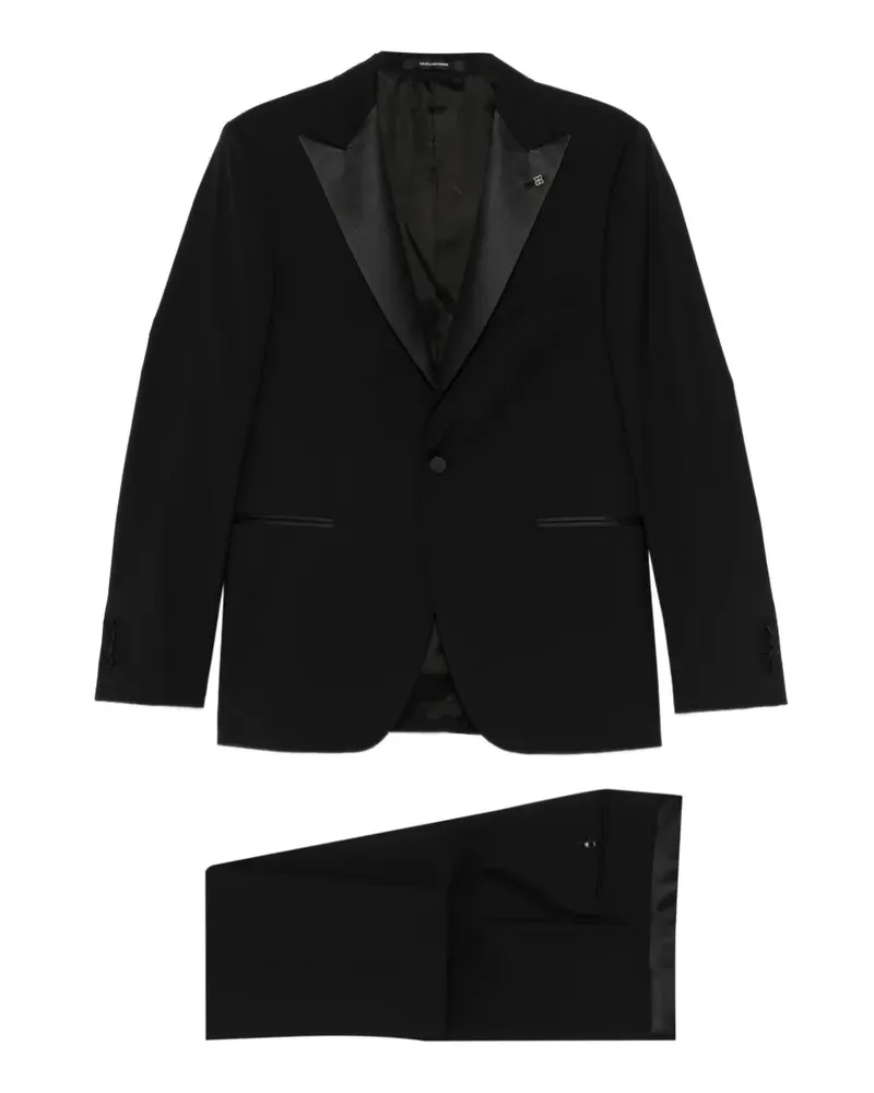 Tagliatore peak-lapel suit - Schwarz Schwarz