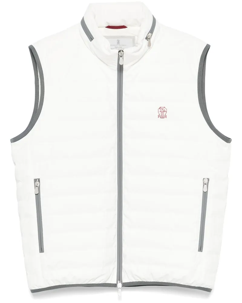 Brunello Cucinelli Gefütterte Weste - Nude Nude