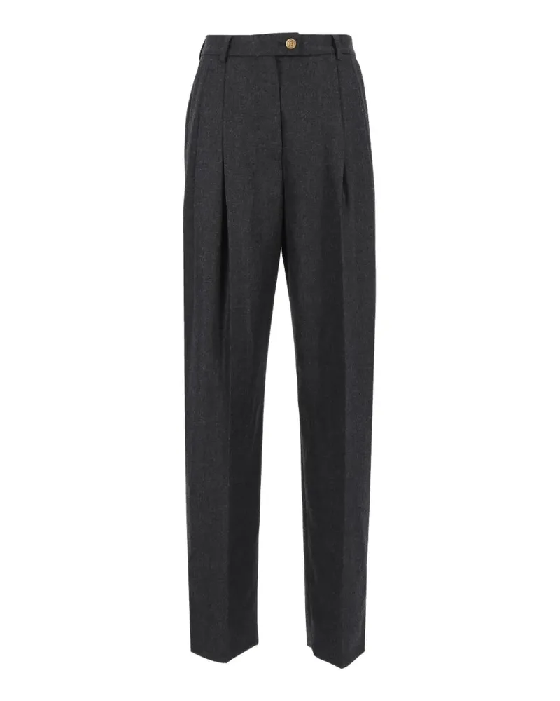 Dolce & Gabbana Straight-Leg-Hose mit Falten - Grau Grau