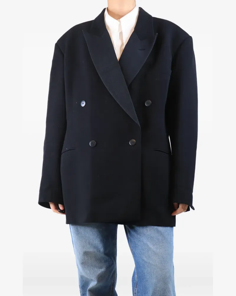 Raey double-breasted wool jacket - Blau Blau