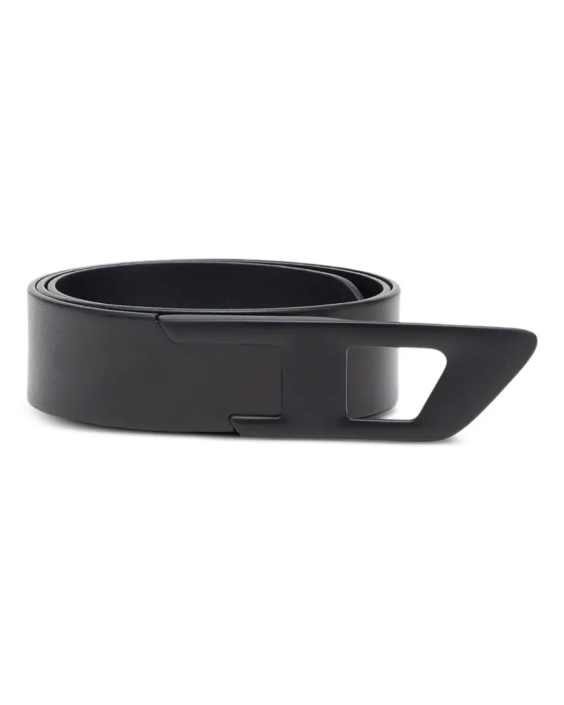Diesel D logo belt - Schwarz Schwarz