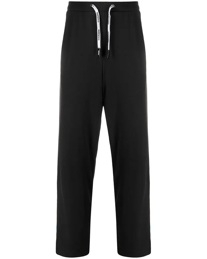 DUO Ltd Jogginghose mit Streifendetail Schwarz