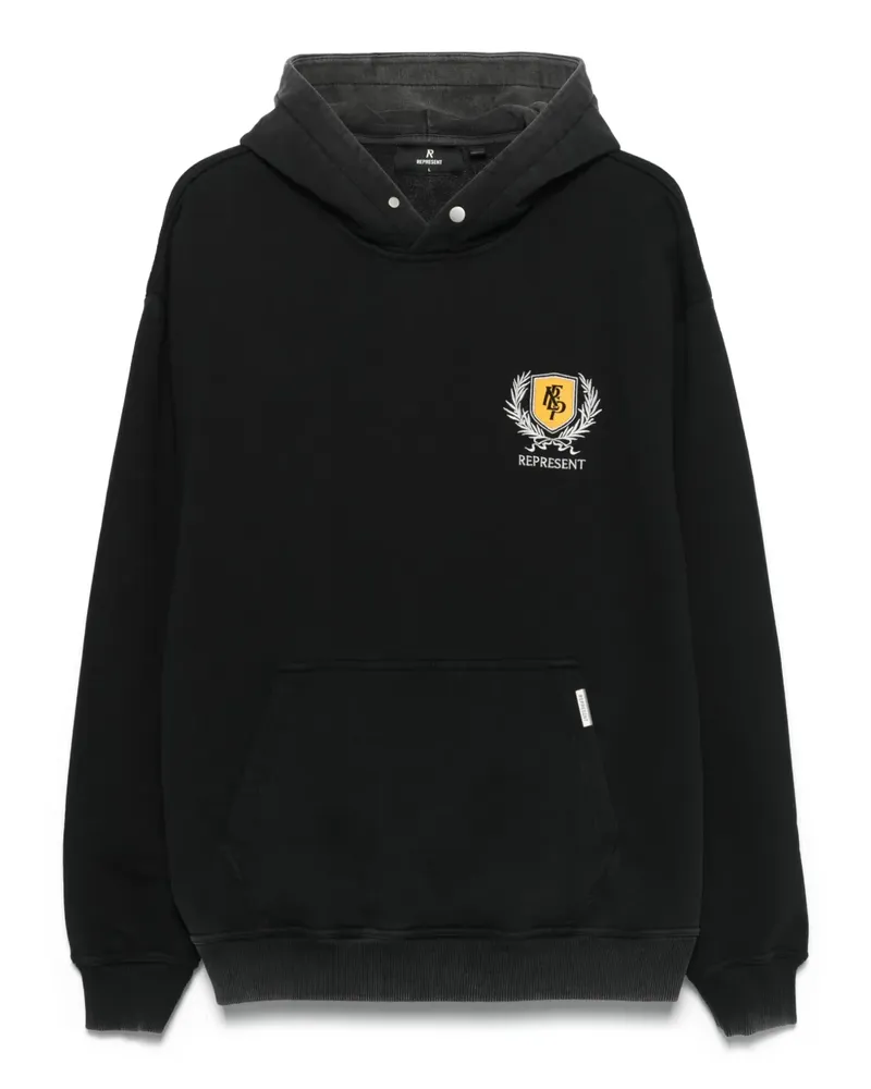 REPRESENT Crest Hoodie - Schwarz Schwarz
