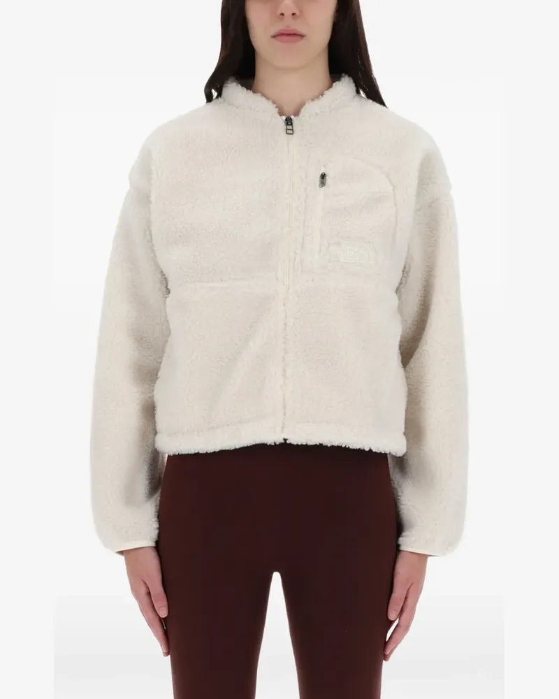 The North Face fleece-texture zip-up jacket - Nude Nude