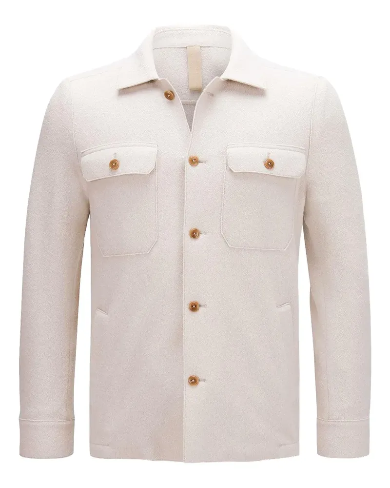 Eleventy four-pocket shirt jacket - Nude Nude
