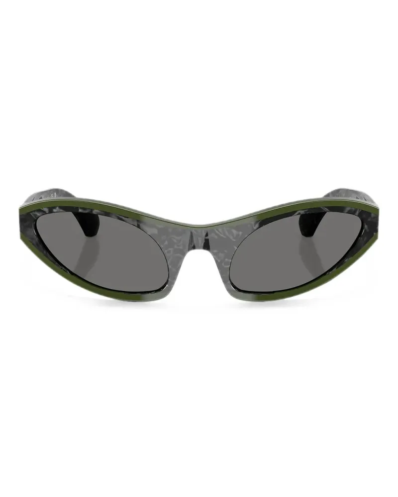 Alain Mikli Cat-Eye-Sonnenbrille mit marmoriertem Effekt - Grün Grün
