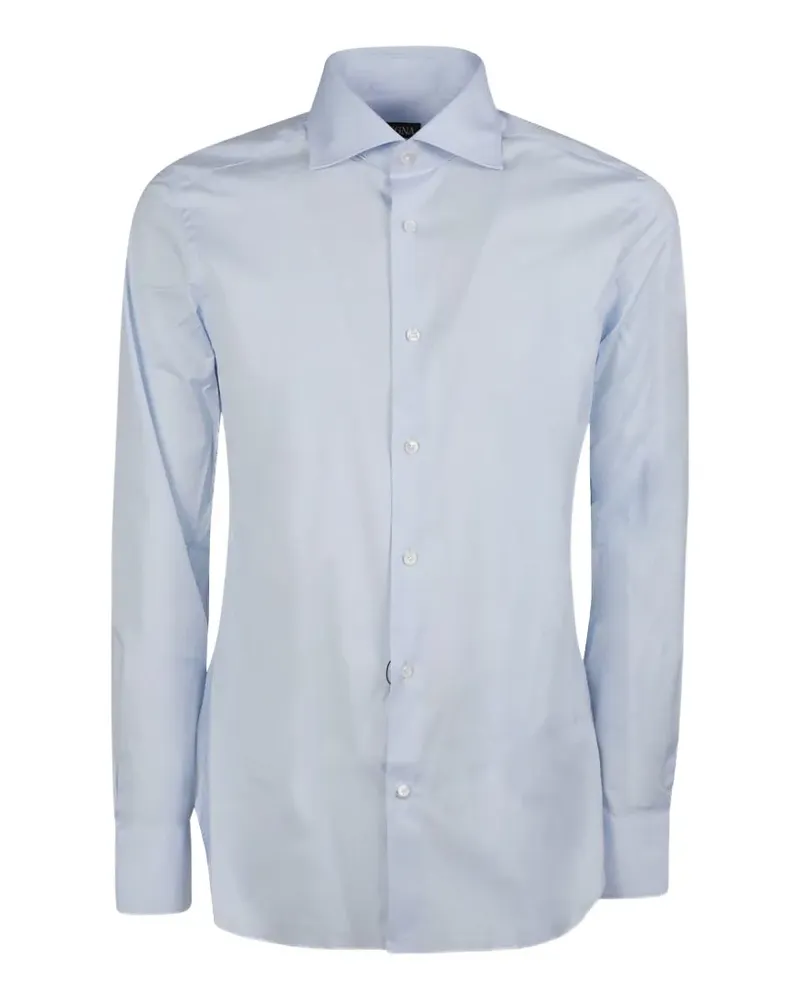 Ermenegildo Zegna spread-collar long-sleeved shirt - Blau Blau