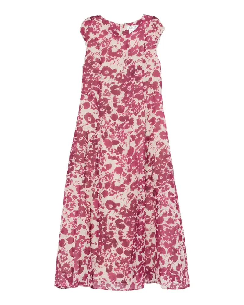 Max Mara Peonie floral-print A-line maxi dress - Rosa Rosa