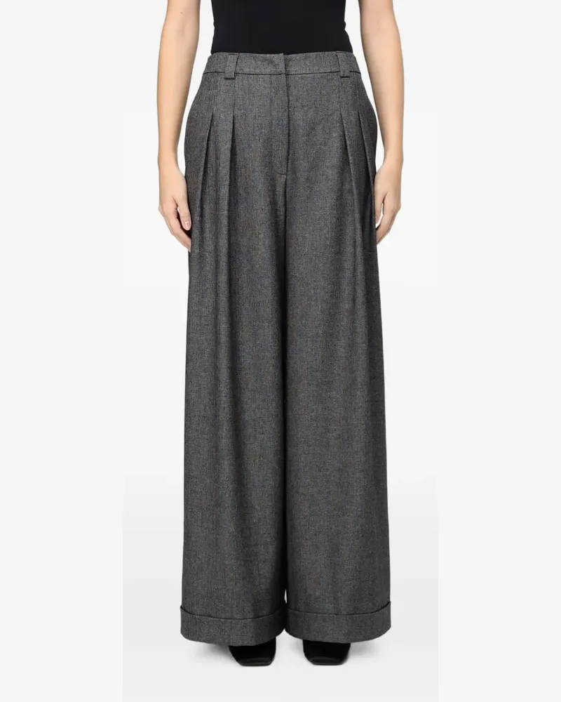 Hanita pleated wide-leg trousers - Grau Grau