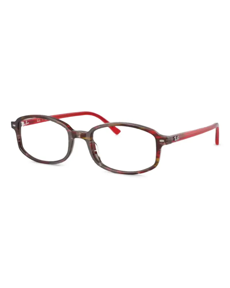Ray Ban Brille mit eckigem Gestell - Rot Rot