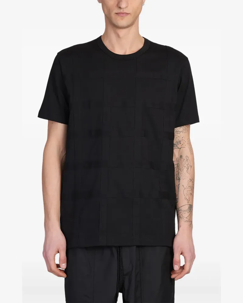 Comme des Garçons Strukturiertes T-Shirt - Schwarz Schwarz