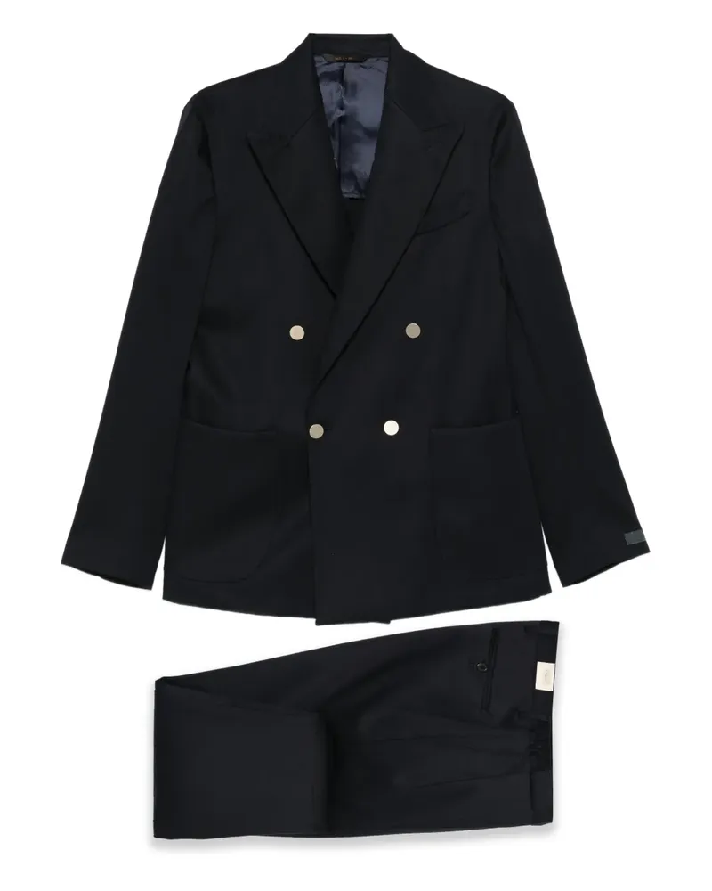 Briglia 1949 Doppelreihiger Bolgheri Anzug - Blau Blau