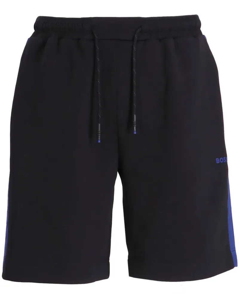 HUGO BOSS Shorts mit Logo-Stickerei - Blau Blau