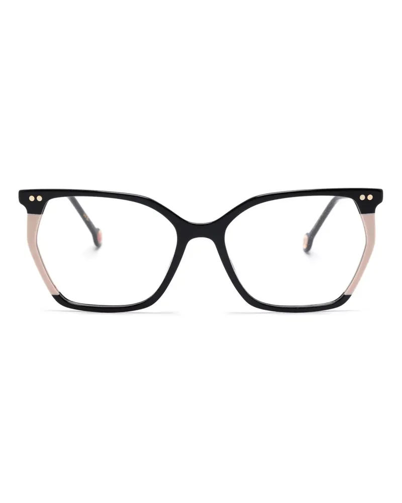 Carolina Herrera New York Brille mit Butterfly-Gestell - Schwarz Schwarz