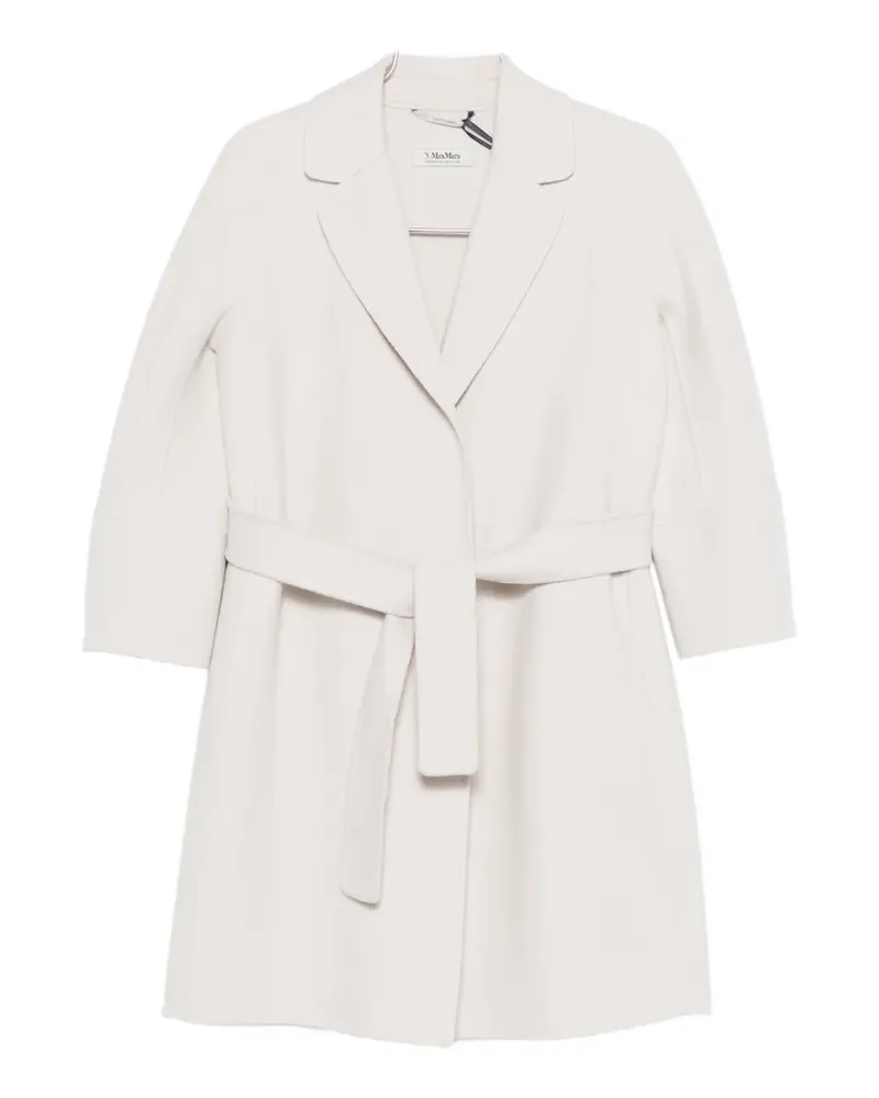 Max Mara belted coat - Weiß Weiß