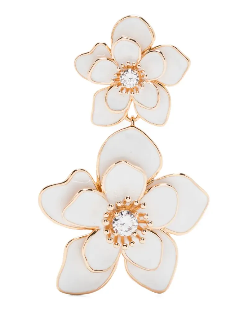 Self-Portrait Gestufte Ohrringe mit Blume - Gold Gold