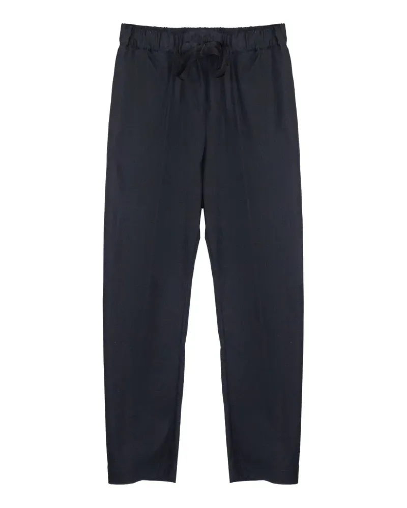 Semicouture drawstring elasticated trousers - Blau Blau