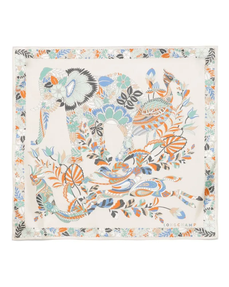 Longchamp Forêt  Schal 50cm - Grau Grau
