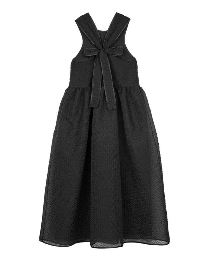 Cecilie Bahnsen CBdora bow midi dress - Schwarz Schwarz