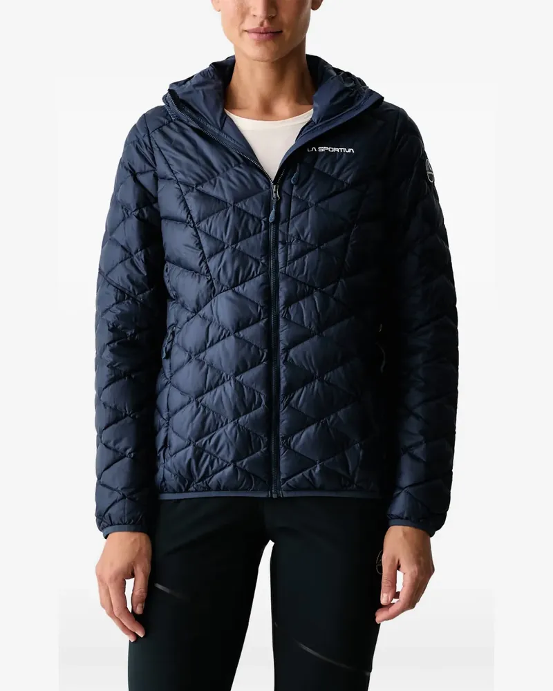 La Sportiva Pinnacle quilted hooded jacket - Blau Blau