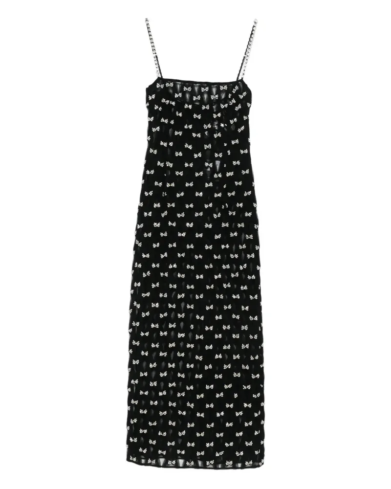 NISSA Midikleid mit Schleife - Schwarz Schwarz