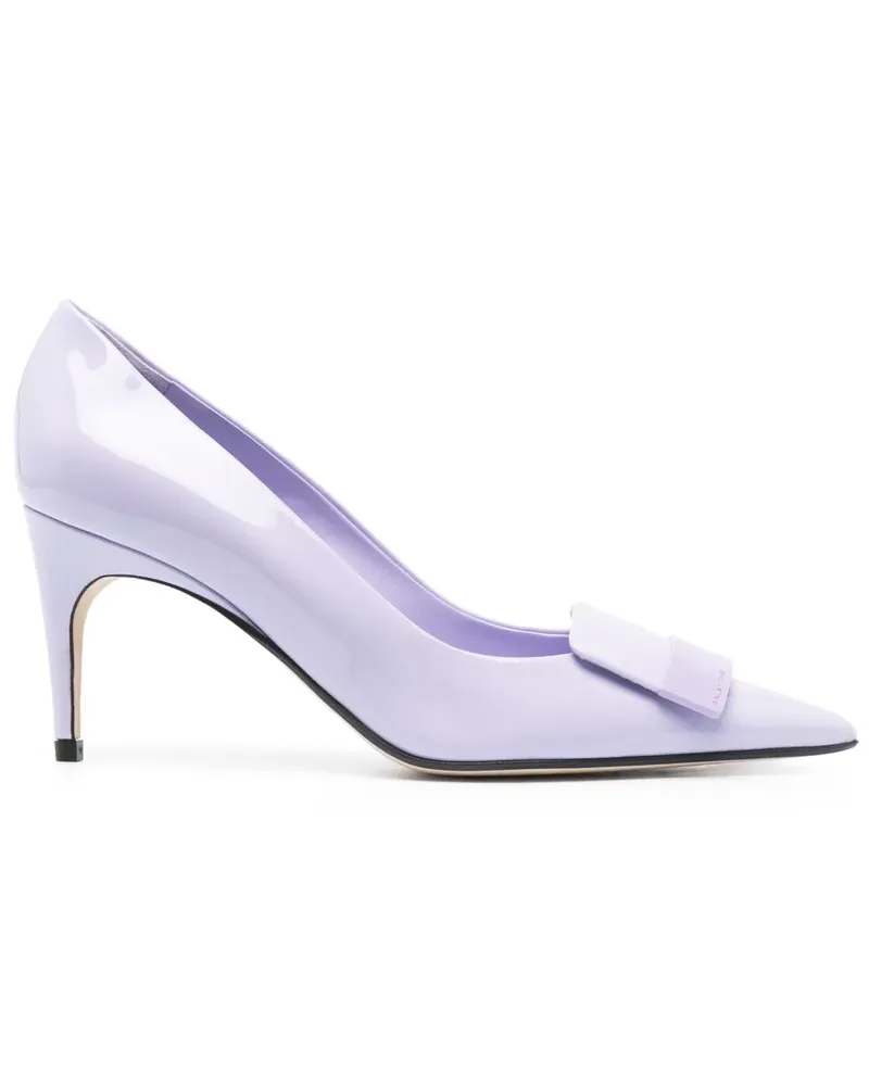 Sergio Rossi Pumps mit Applikation - Violett Violett