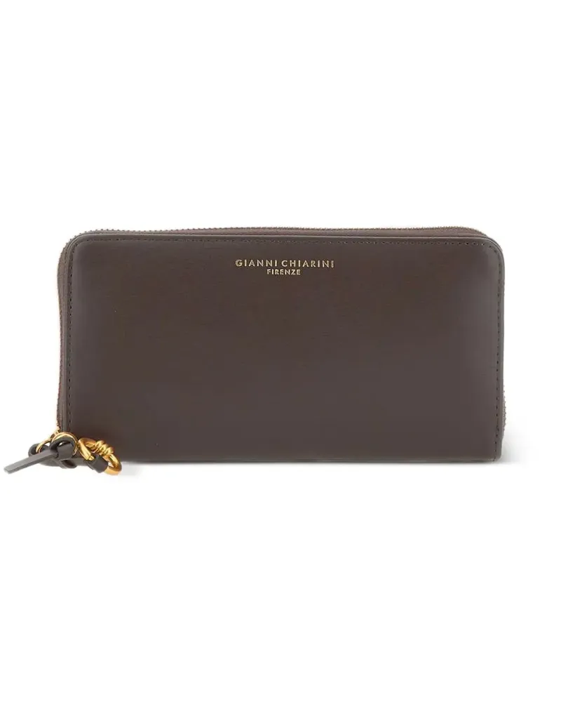 Gianni Chiarini logo-embossed leather wallet - Braun Braun