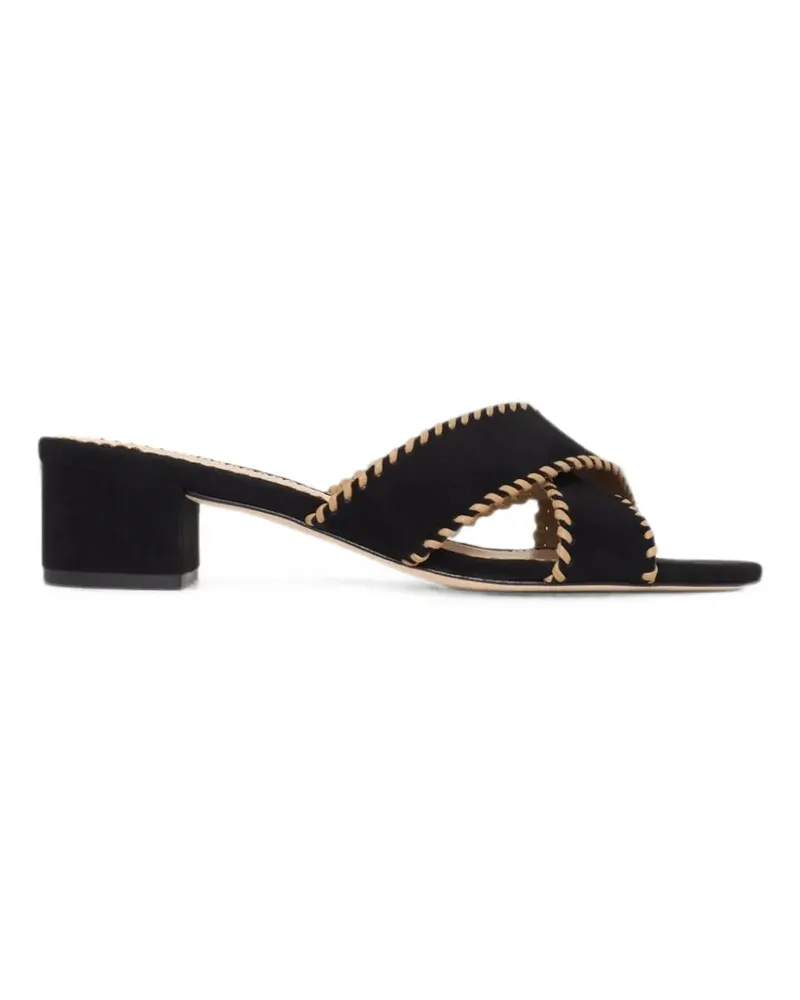 Cinq à Sept Amanda Sandalen mit überkreuzten Riemen - Schwarz Schwarz