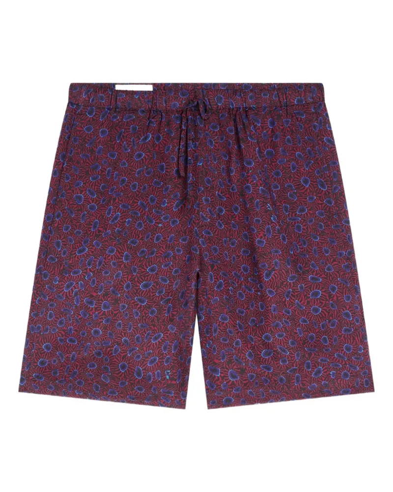 Dries van Noten Twill-Shorts - Rot Rot