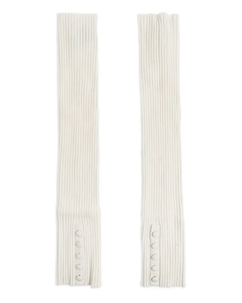 Lisa Yang Gerippte Handschuhe - Nude Nude